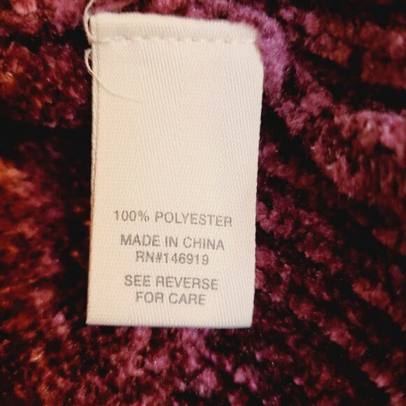 Mudd womens purple soft chenille vneck long sleeved sweater size XS - Picture 6 of 7